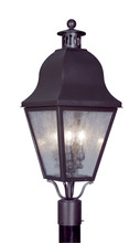  2556-07 - 3 Light Bronze Outdoor Post Lantern